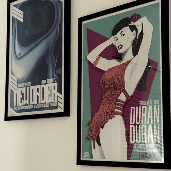 Duran Duran Bettie Paige Poster RARE Miami Beach 2019 - Picture 1 of 2